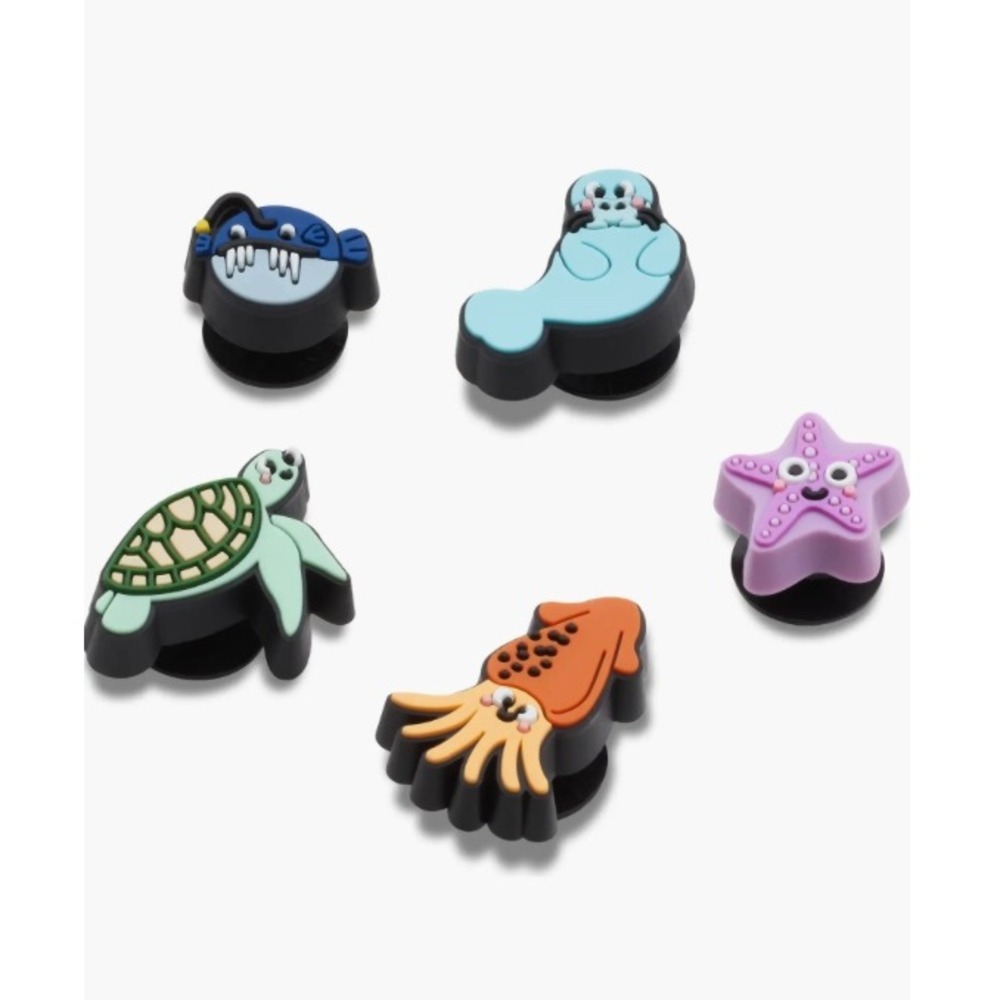 Crocs Jibbitz Deep Sea Friends Ocean Life 5-pk Shoes Charms Accessories NEW NWT